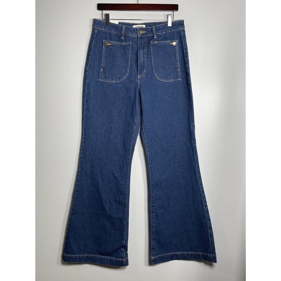 ROLLA’S Eastcoast High Rise Flare Jeans Size 31 Mid-Vintage Blue NEW Retro Y2K - Picture 1 of 9